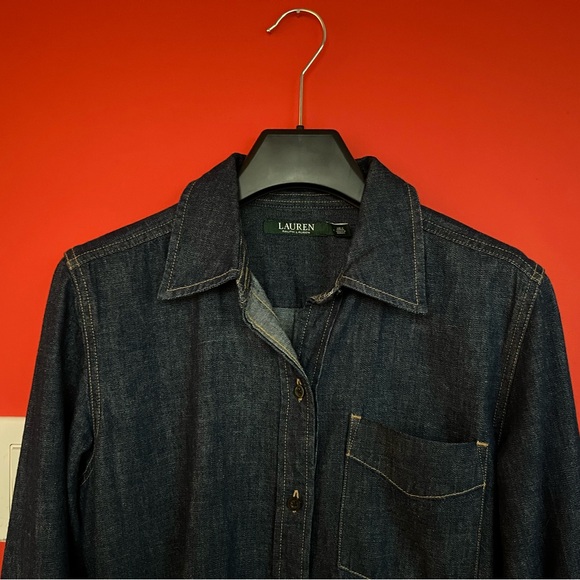 Ralph Lauren Indigo Denim Shirt dress - Picture 3 of 8